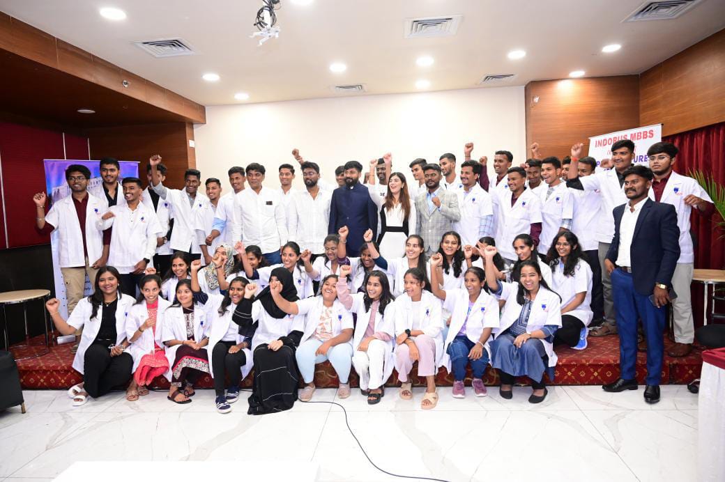 Medical students studying